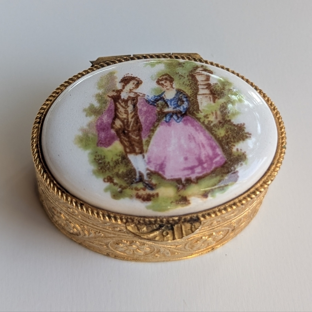 Vintage Trinket Box Made In Italy